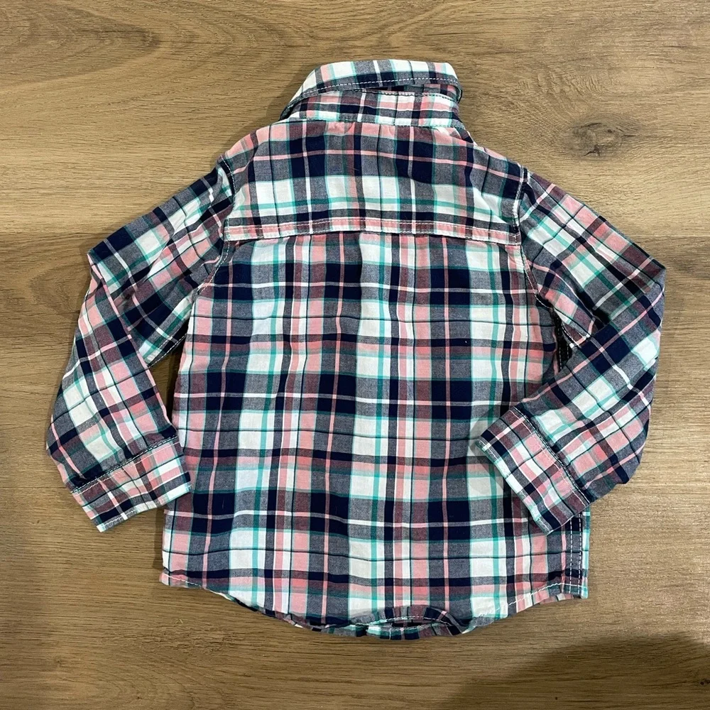 Carter’s Toddler Boys Plaid Button-up shirt (18‎ months)